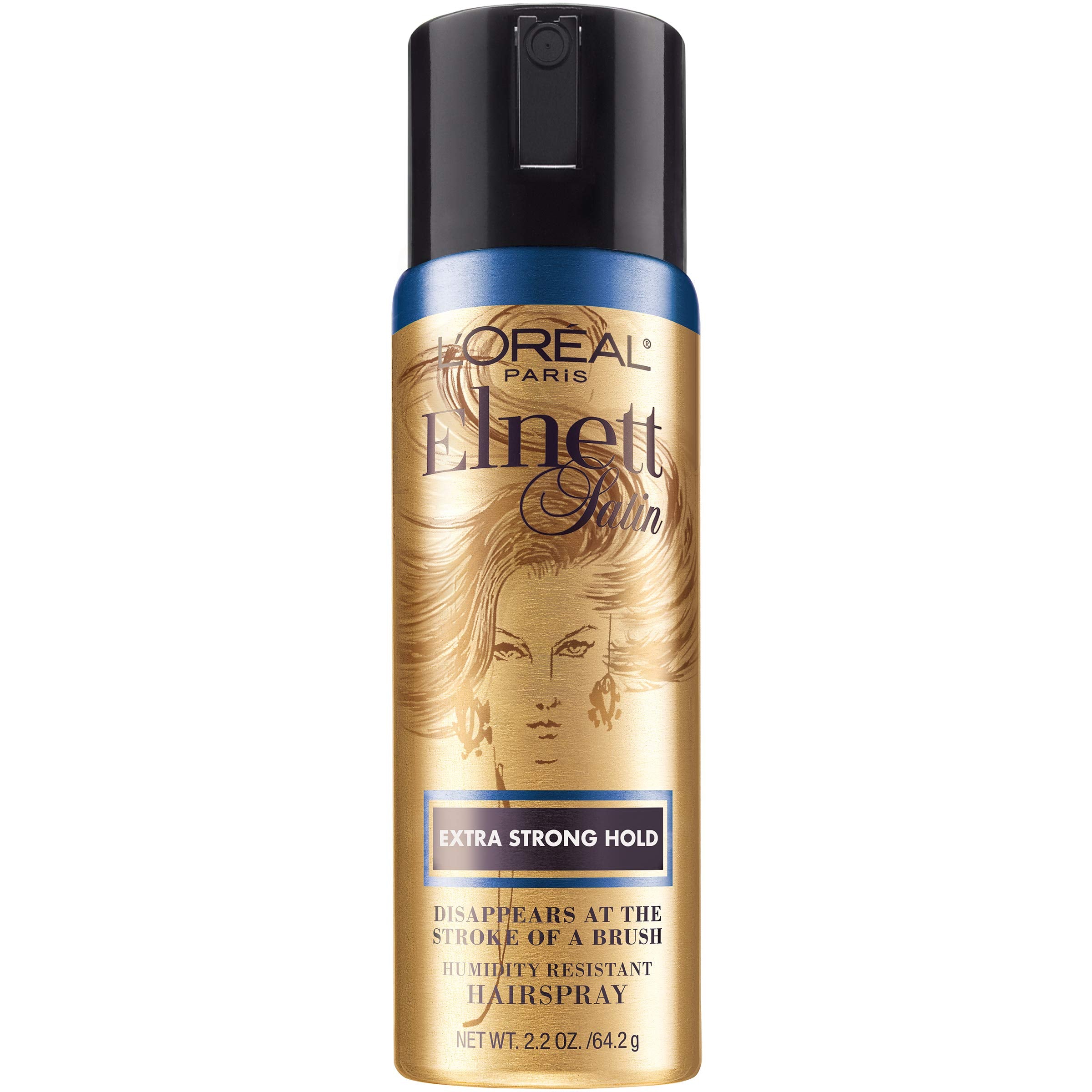 L'Oréal Paris Elnett Satin, tenue longue durée, finition satinée et naturelle.