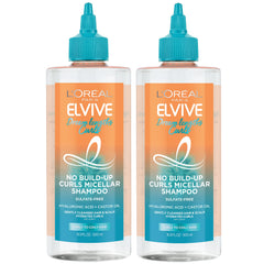 L'Oreal Paris Elvive Dream Lengths Curls micellar shampoo bottle ready for use with lightweight cleansing