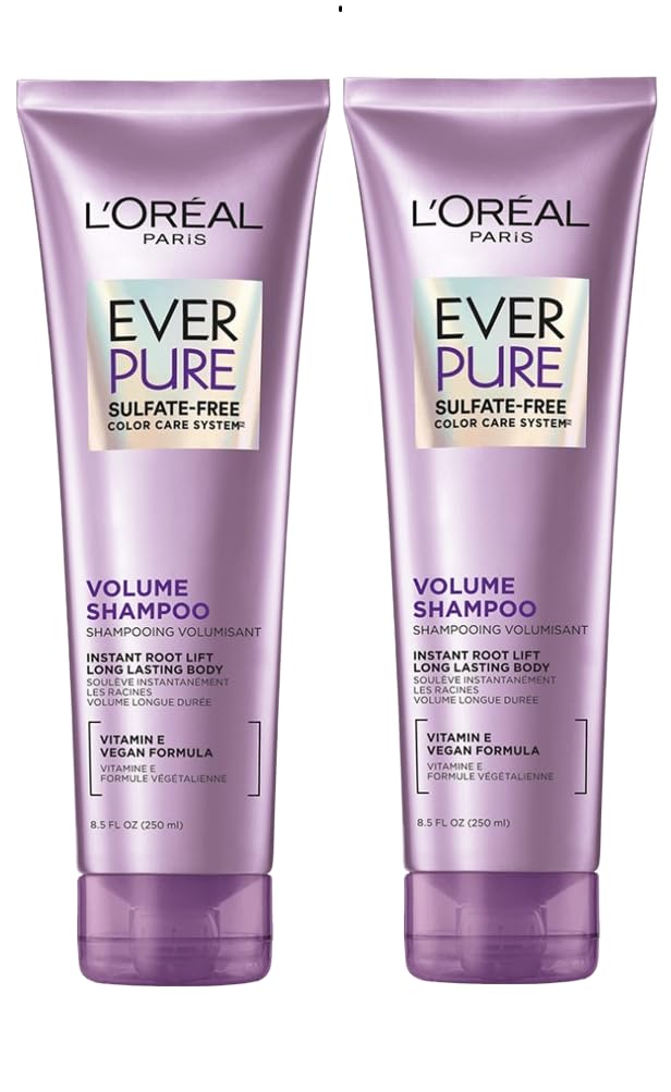 L’Oréal Paris EverPure Volume: bouteille sans sulfate prête à revitaliser les cheveux fins.