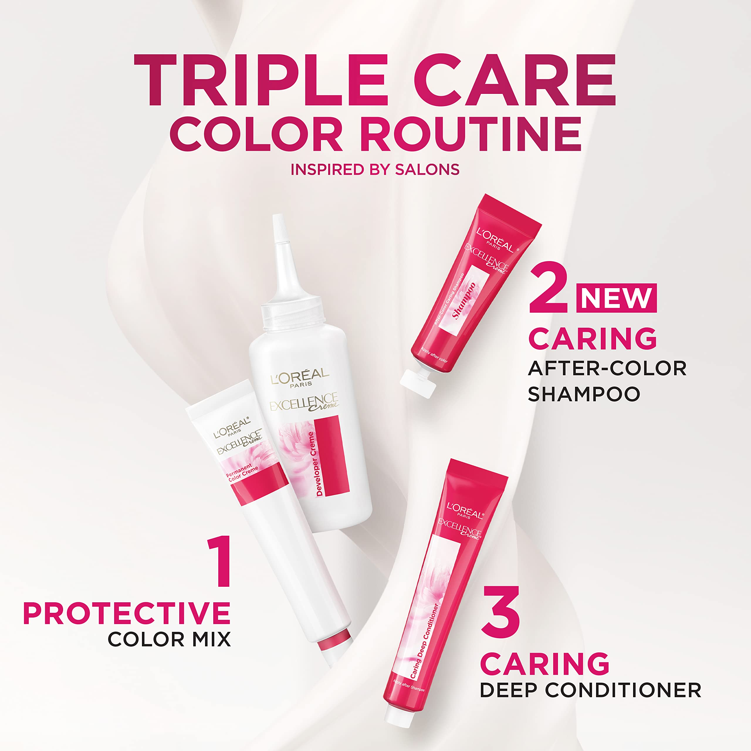 Après-shampooing couleur L’Oréal Paris Excellence Crème après coloration.