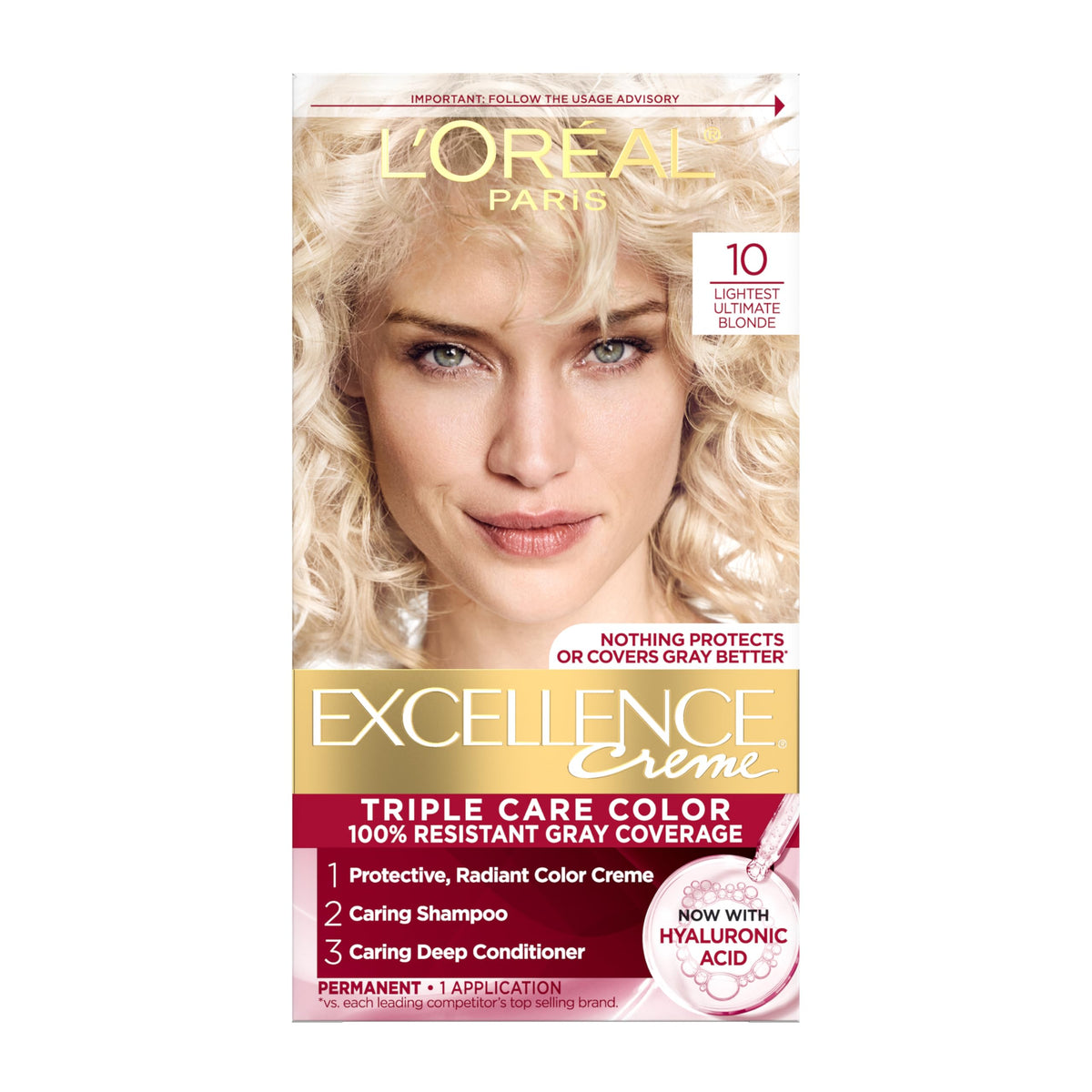 L'Oréal Paris Excellence Crème : emballage prêt à l'emploi du kit.