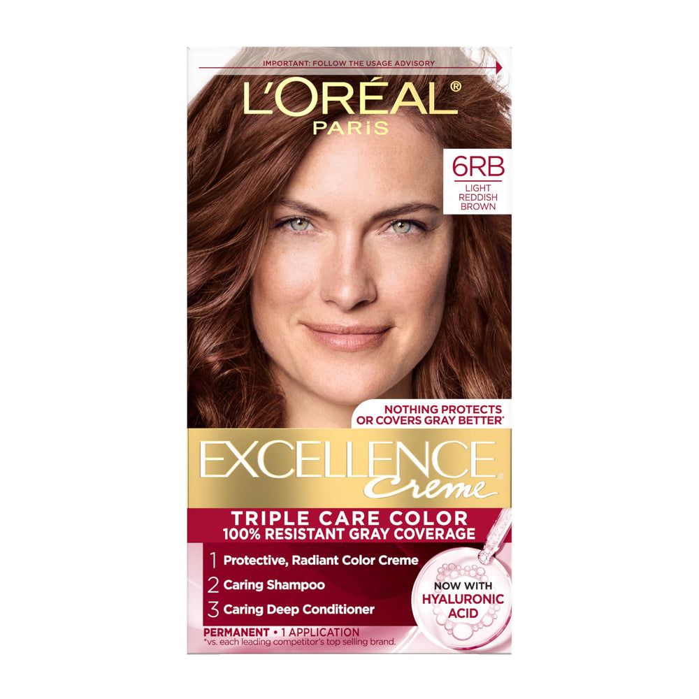 L’Oréal Paris Excellence Crème emballage visible, démarrage facile de la coloration.