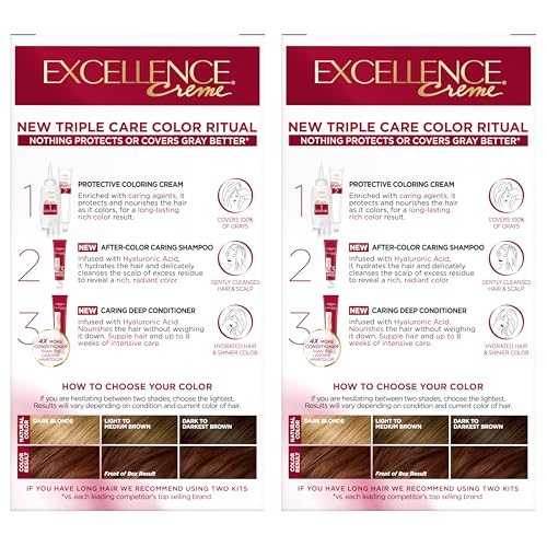 L’Oréal Paris Excellence Crème — pack deux kits pratique pour usage partagé.