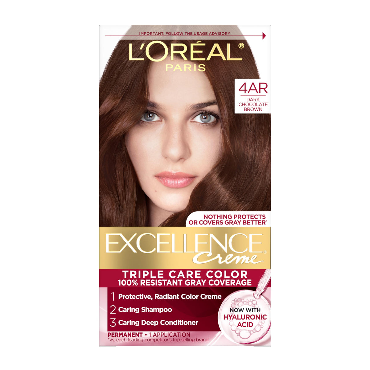 Excellence Crème L’Oréal Paris – emballage pratique pour coloration à domicile.