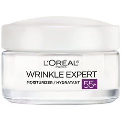 Crème visage Expert anti-rides 55+ de L'Oreal Paris hydrate 24 h.
