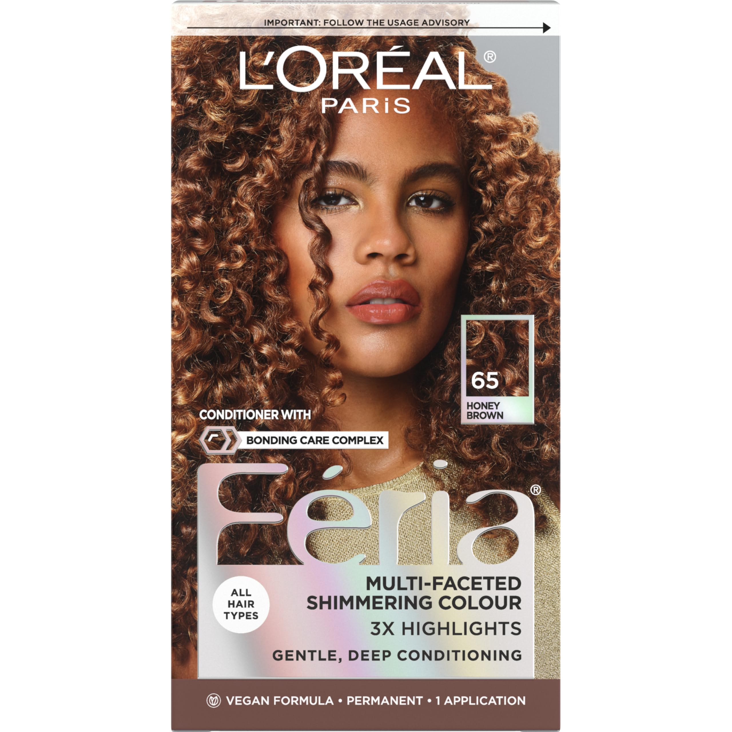 Coffret Feria de L’Oréal Paris pour coloration permanente prête à l’emploi.