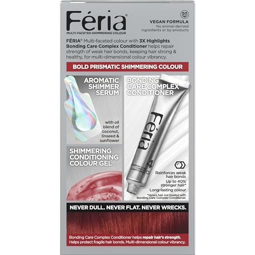 L'Oreal Paris Feria, coloration permanente, brillance longue durée et couleur durable.
