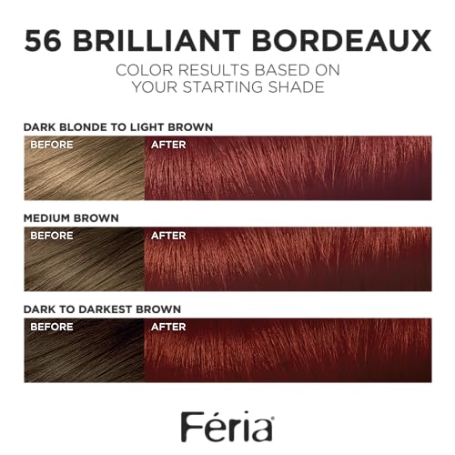 L'Oreal Paris Feria, conditionneur éclat prismatique, hydratation durable pour les cheveux.
