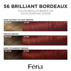L'Oreal Paris Feria, conditionneur éclat prismatique, hydratation durable pour les cheveux.