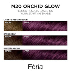 L’Oréal Paris Feria Midnight Bold avec 4x highlights pour un éclat profond.