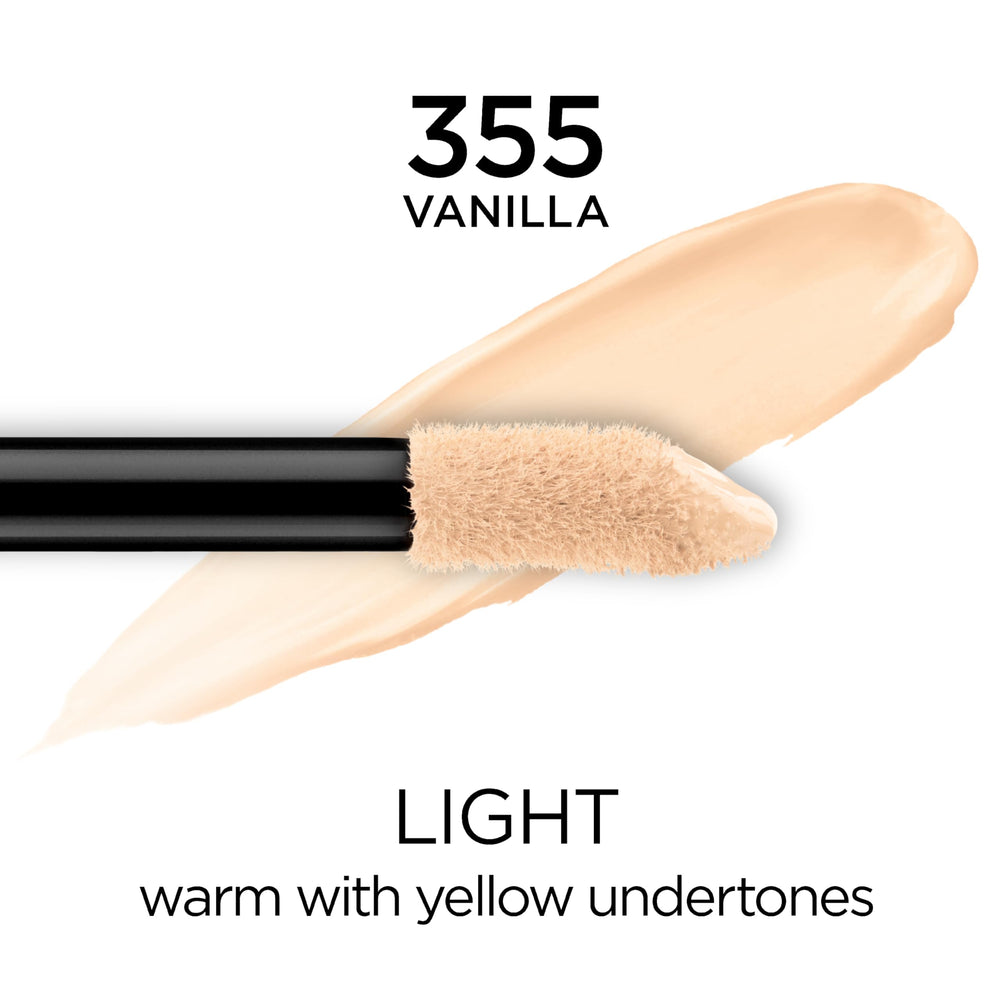L'Oreal Paris Full Wear concealer applicator delivers quick one-stroke coverage.