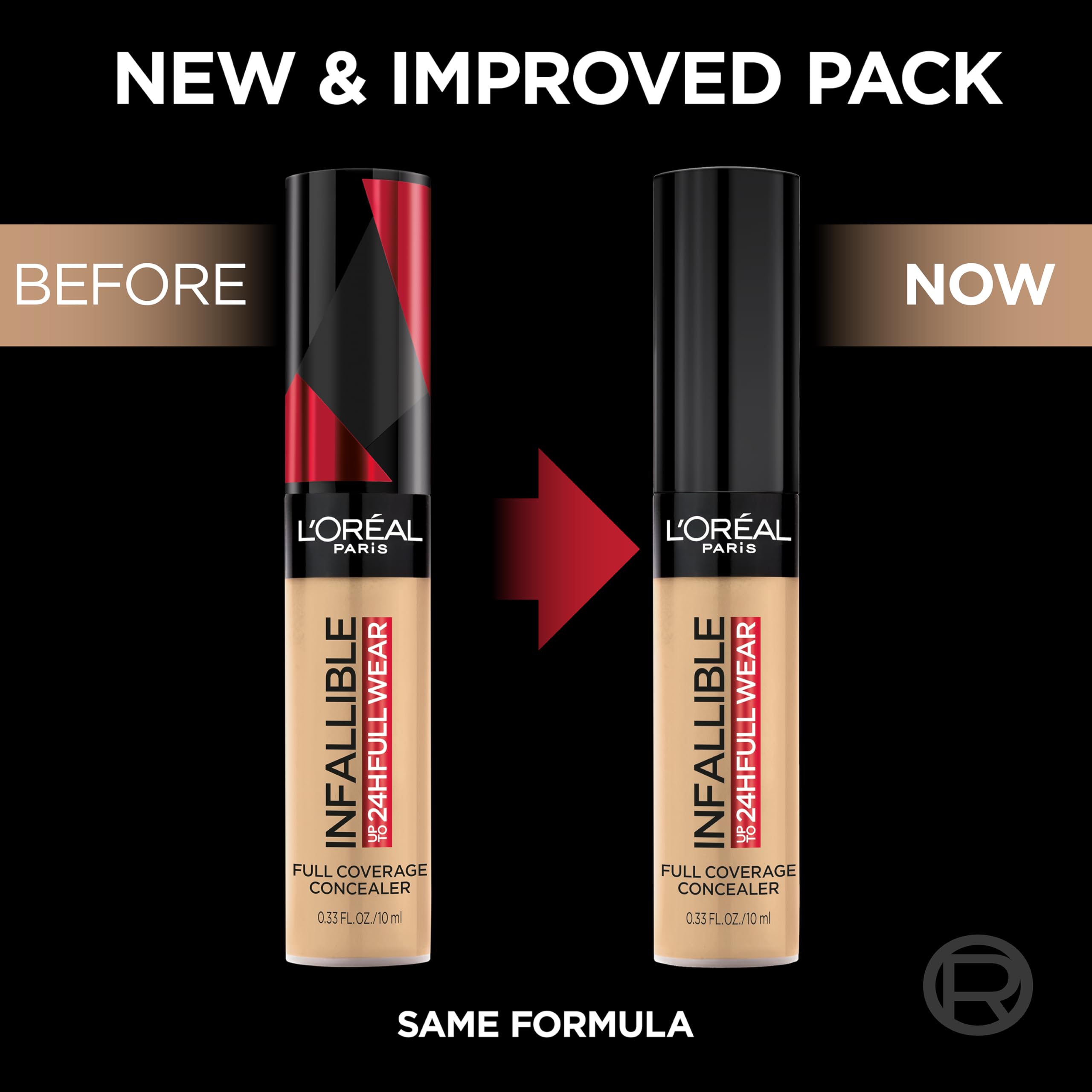 L'Oreal Paris Full Wear swatches on skin show true shade match.