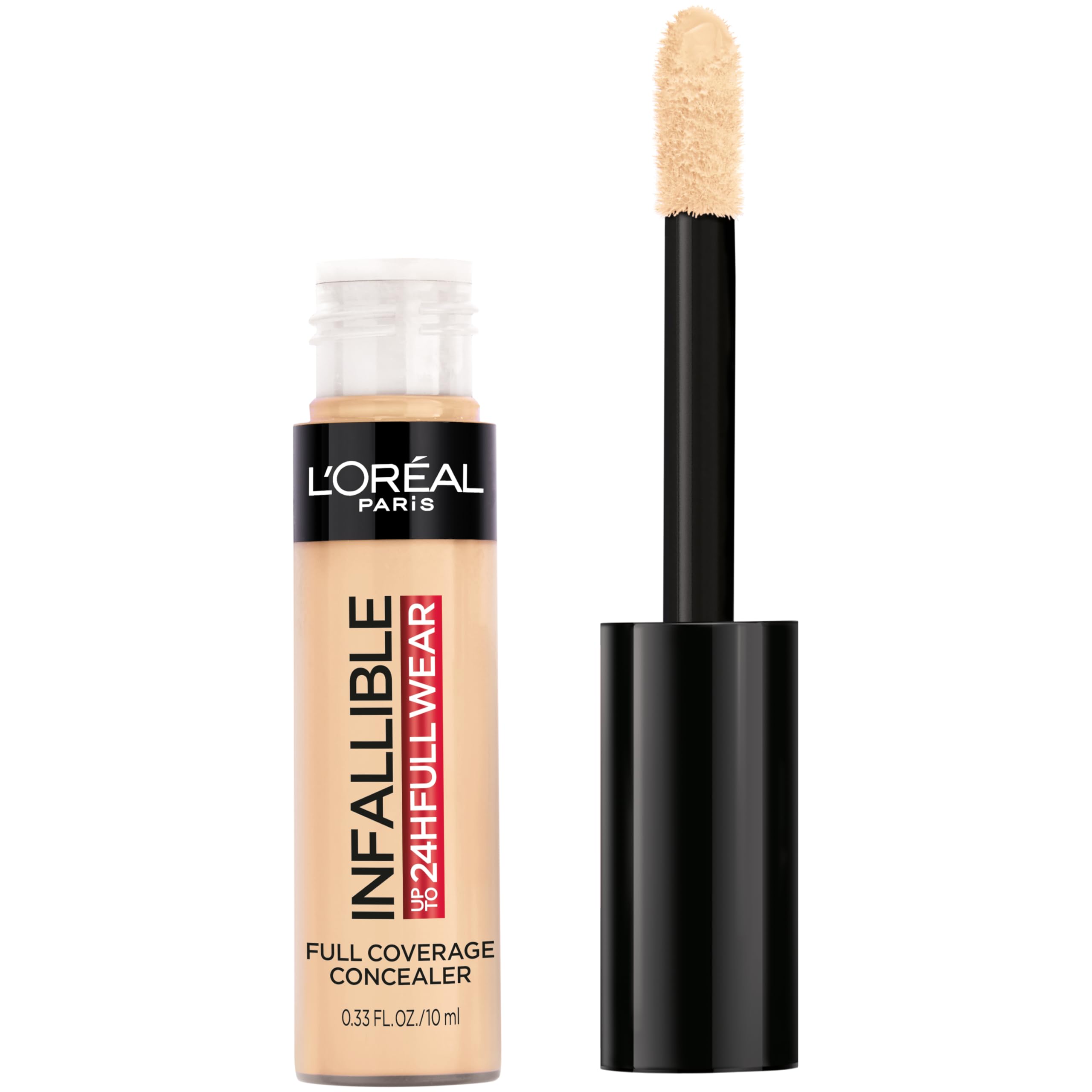 L'Oreal Paris Full Wear vanilla bottle shows long-lasting full coverage.