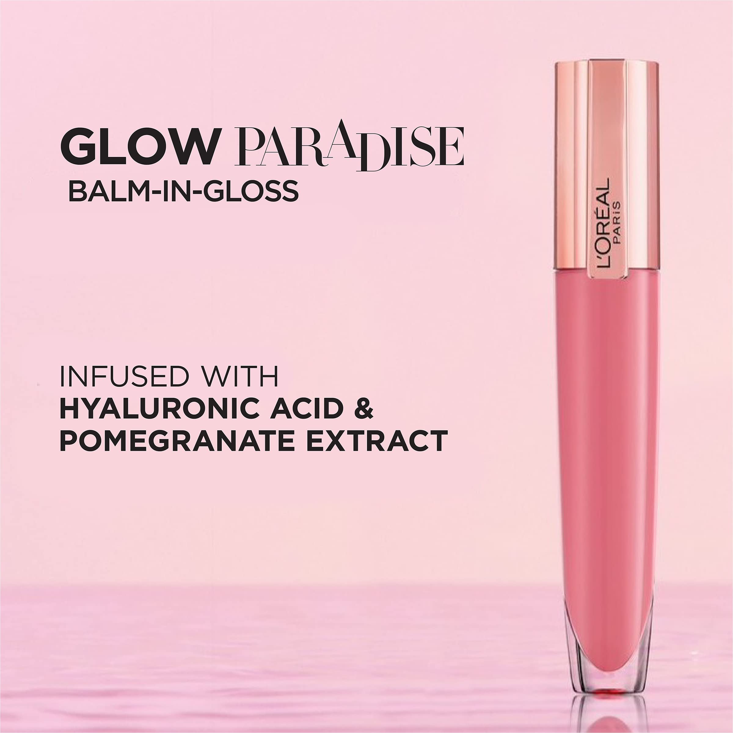 Glow Paradise, teinte lumineuse, éclat discret et naturel sur les lèvres.
