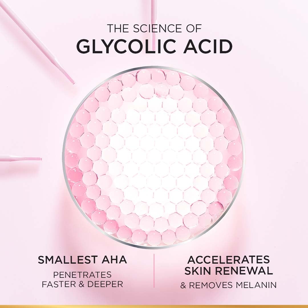 Ingrédients acide glycolique, Crème Glycolic Bright, exfoliation légère du soir