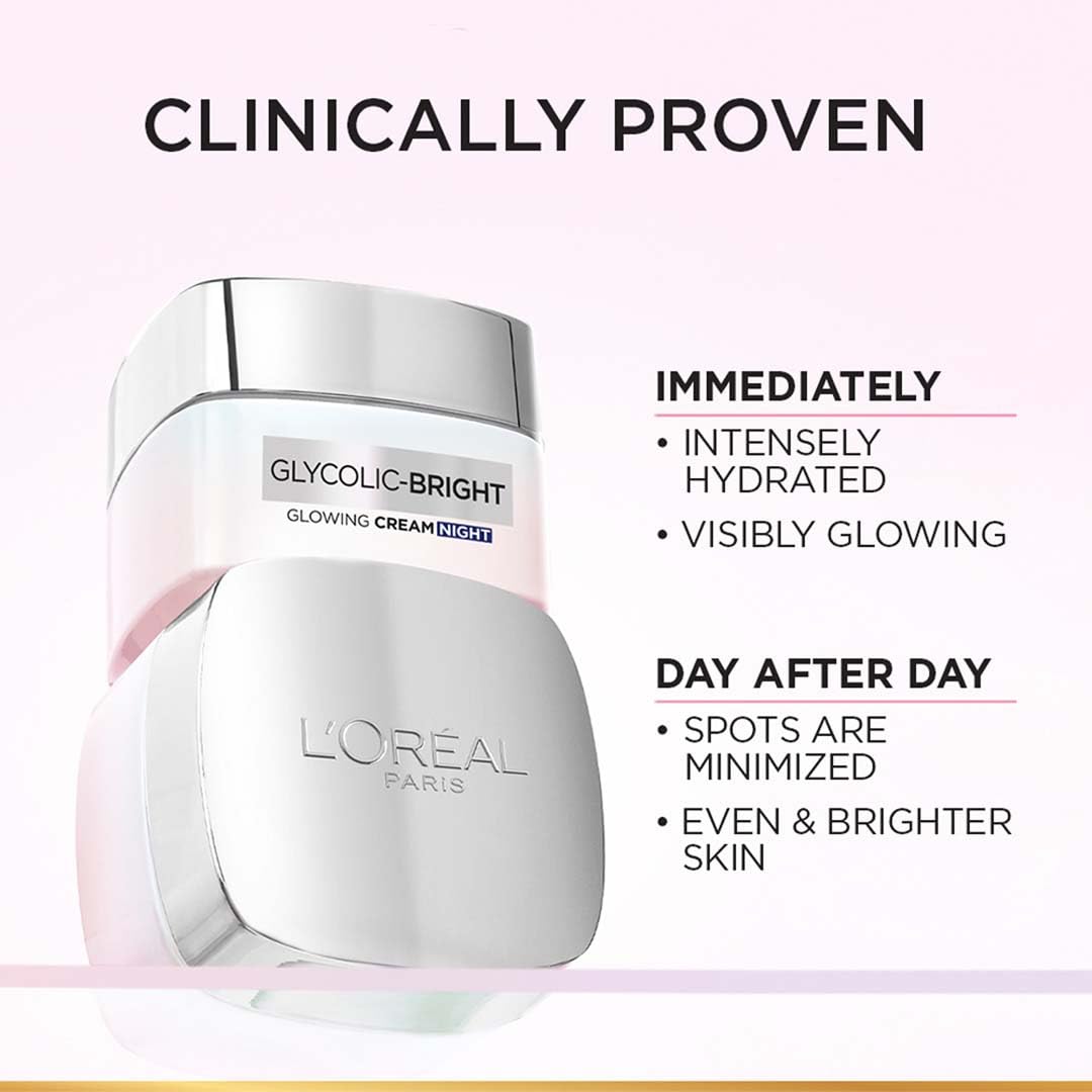 Packaging élégant du soin Glycolic Bright, design pratique