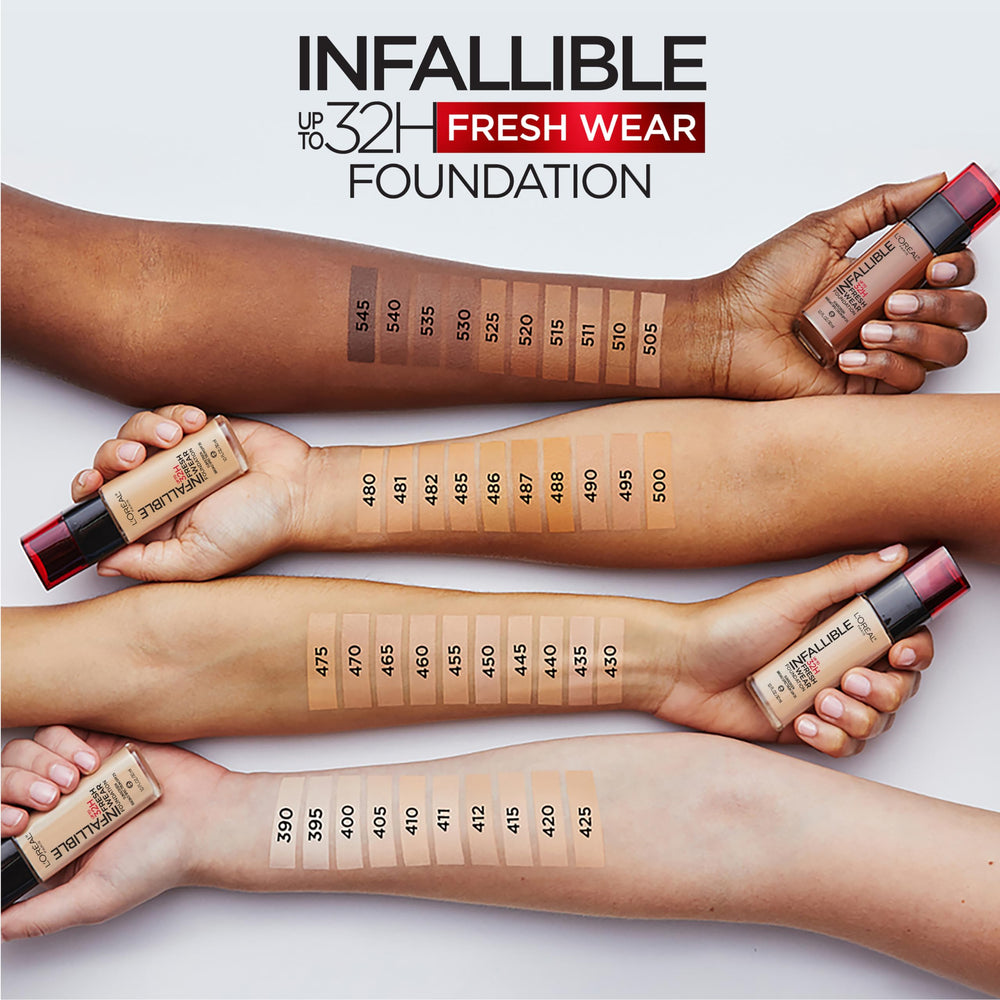 Application Infallible sur le visage pour un fini frais et naturel.