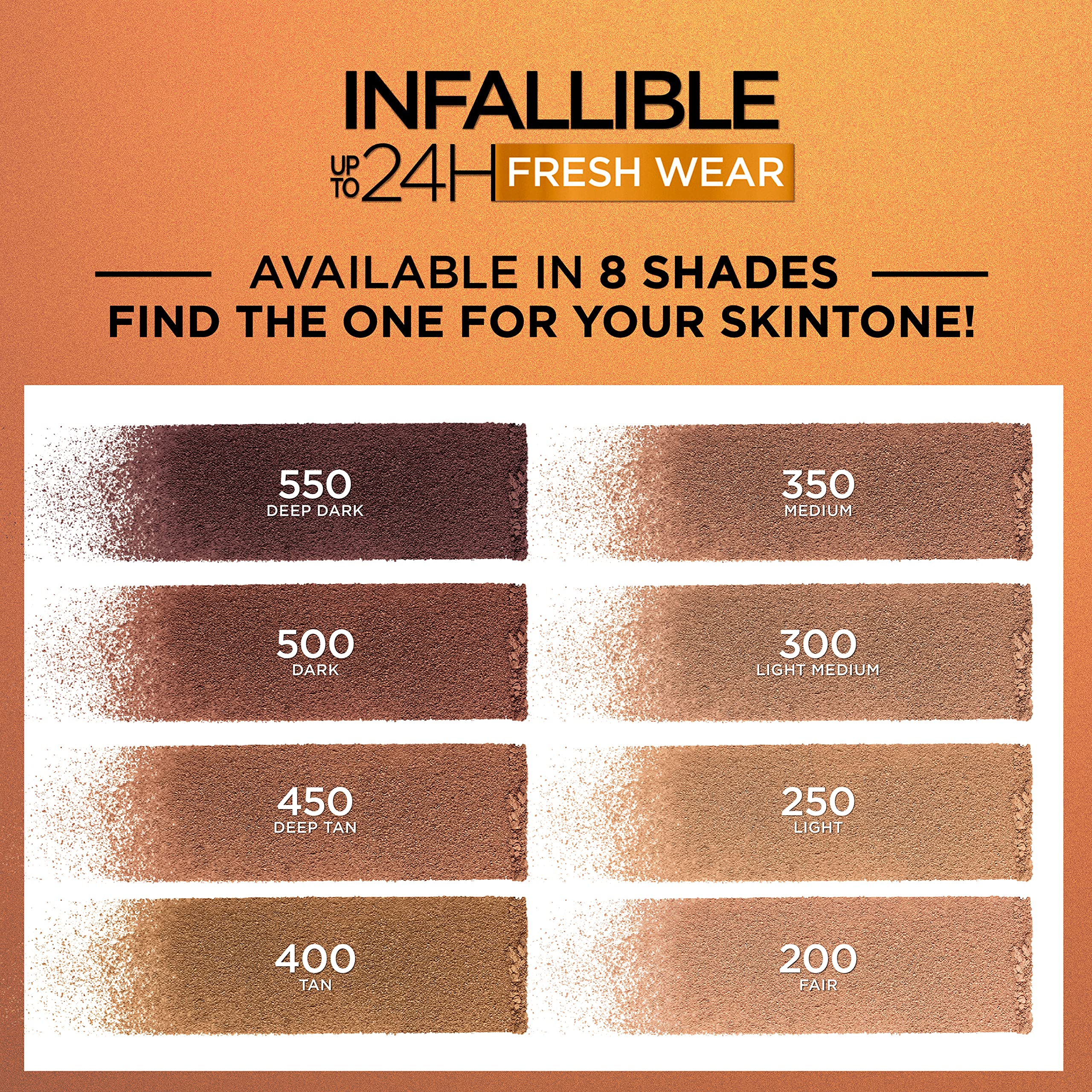 L’Oréal Paris Infallible bronzer applied to cheek for natural finish
