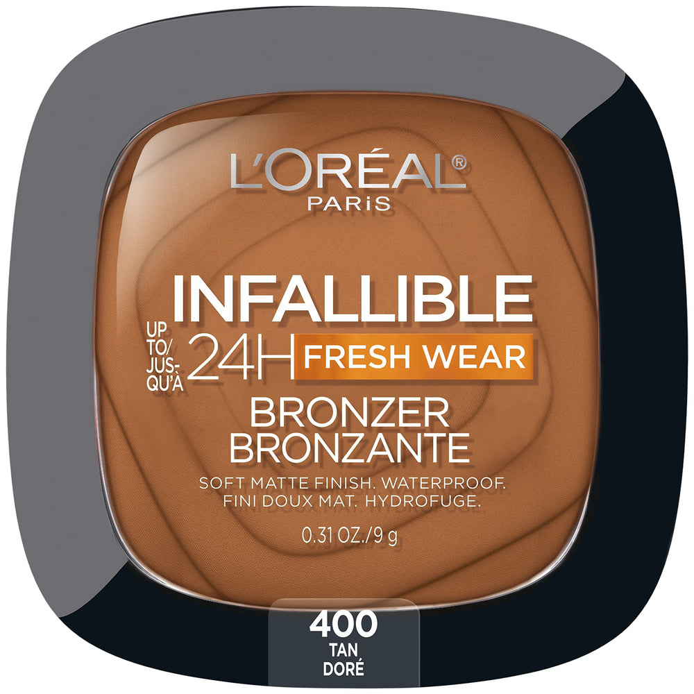 L'Oreal Paris Infallible bronzer compact with a soft matte finish for all-day warmth.