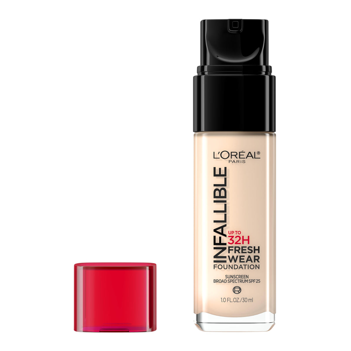 L’Oréal Paris Infallible, flacon de fond de teint, tenue longue durée.
