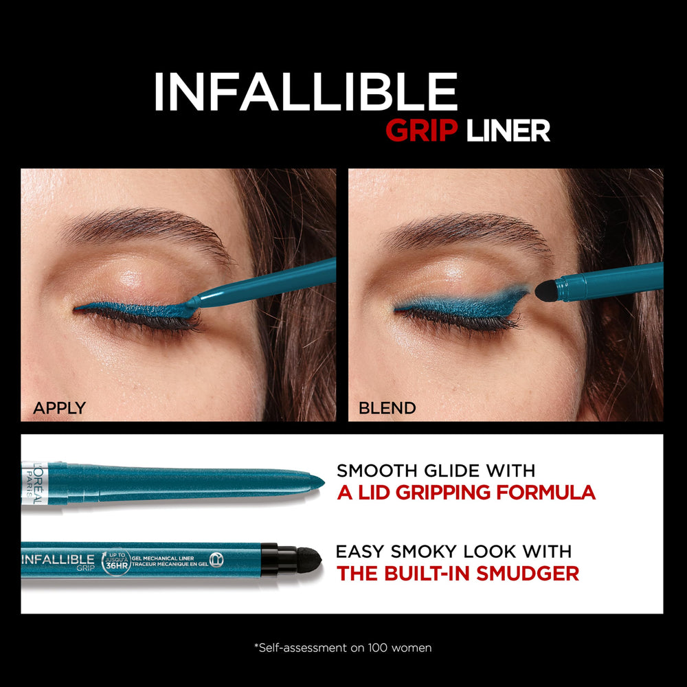 L’Oréal Paris Infallible Grip: emballage compact facilitant le transport et l’utilisation.