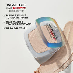 L'Oreal Paris Infallible Icy Gold swatch for a warm glow.