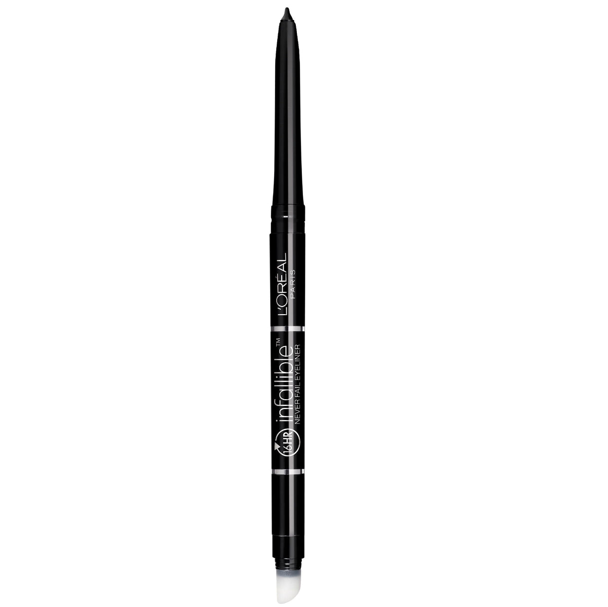 L’Oréal Paris Infallible Never Fail crayon yeux mécanique integre, précision longue tenue.