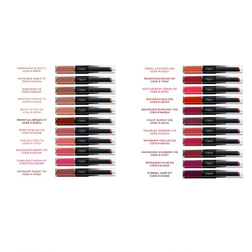L'Oréal Paris Infallible Pro Last 2 Step emballage etui élégant et compact.