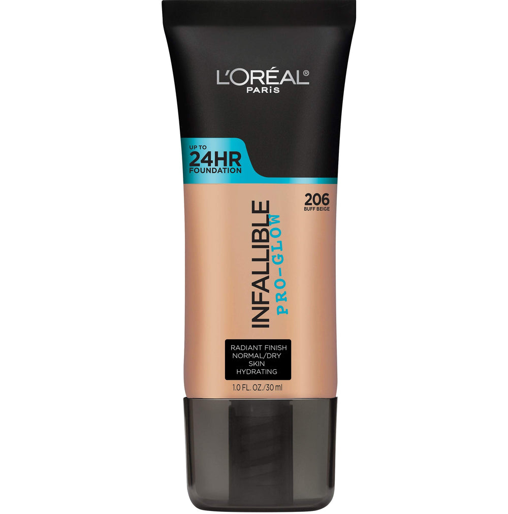 Fond de teint Infallible Pro-Glow Beige clair sur flacon, tenue longue durée et éclat lumineux.