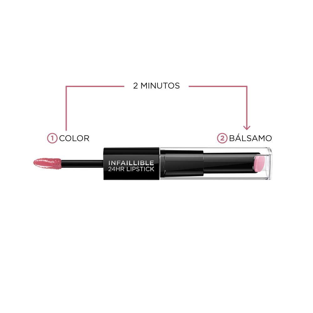 Texture hydratante de L’Oréal Paris Infallible Pro-Last Cherry Noir – application fluide.