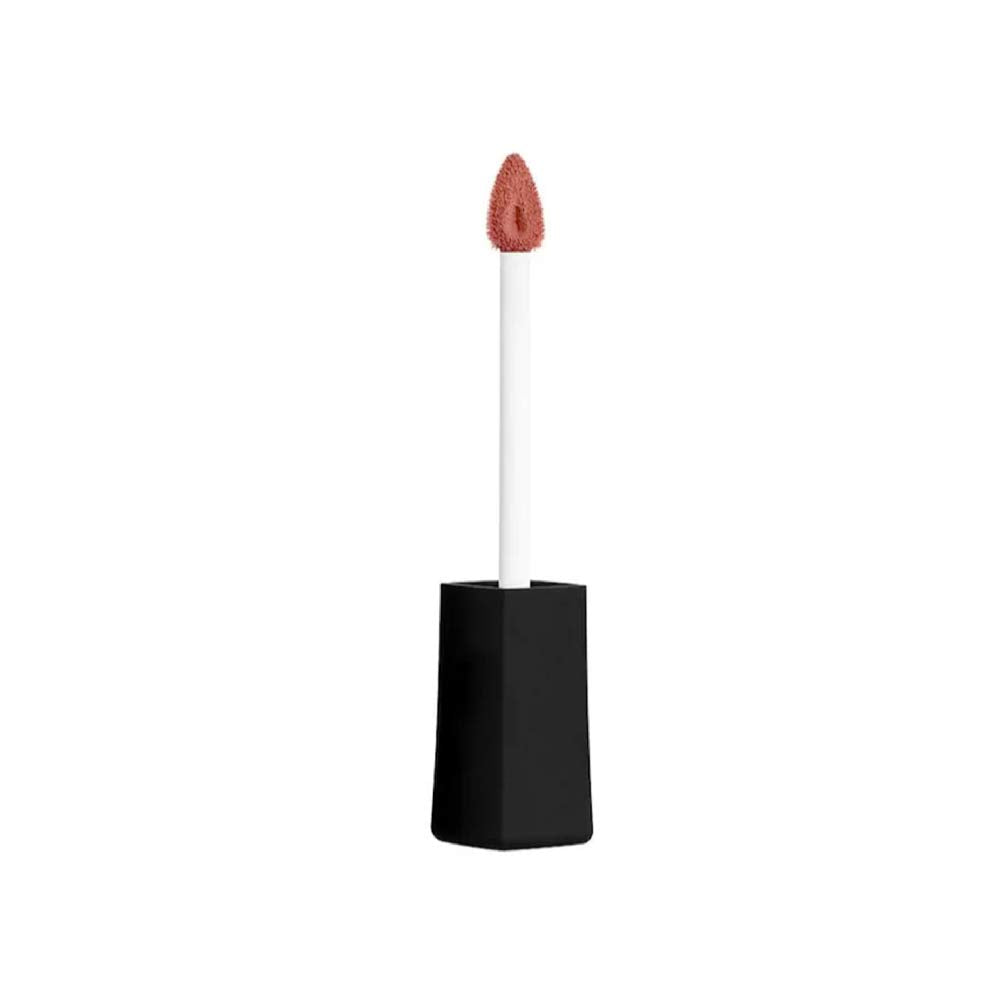 Échantillon couleur matte Cowboy sur lèvres montrant la teinte.