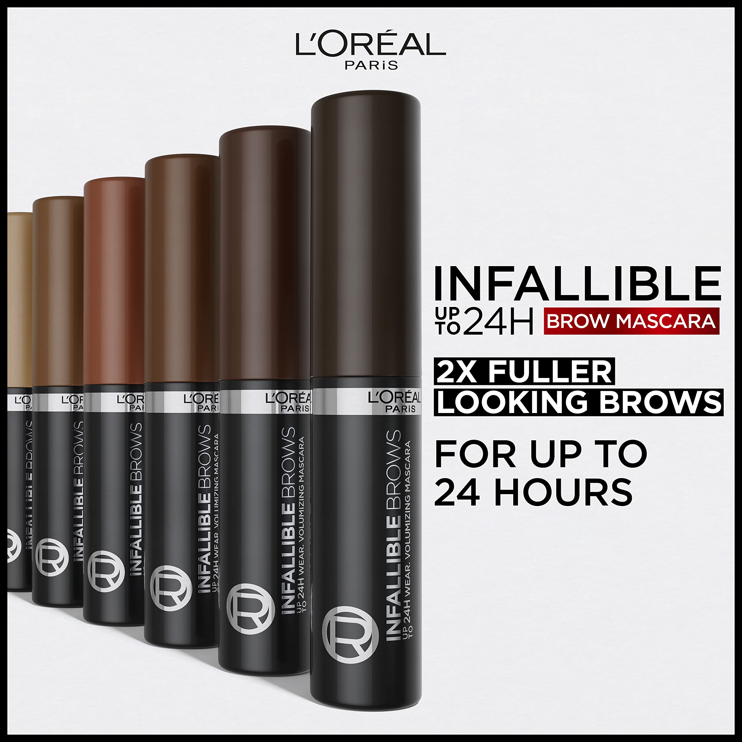 Application rapide et précise avec l’Infallible Brow Mascara