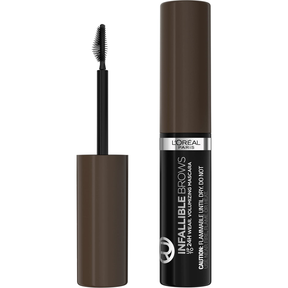 L'Oréal Paris Infallible sourcils volumineux 24h pour une tenue longue durée.