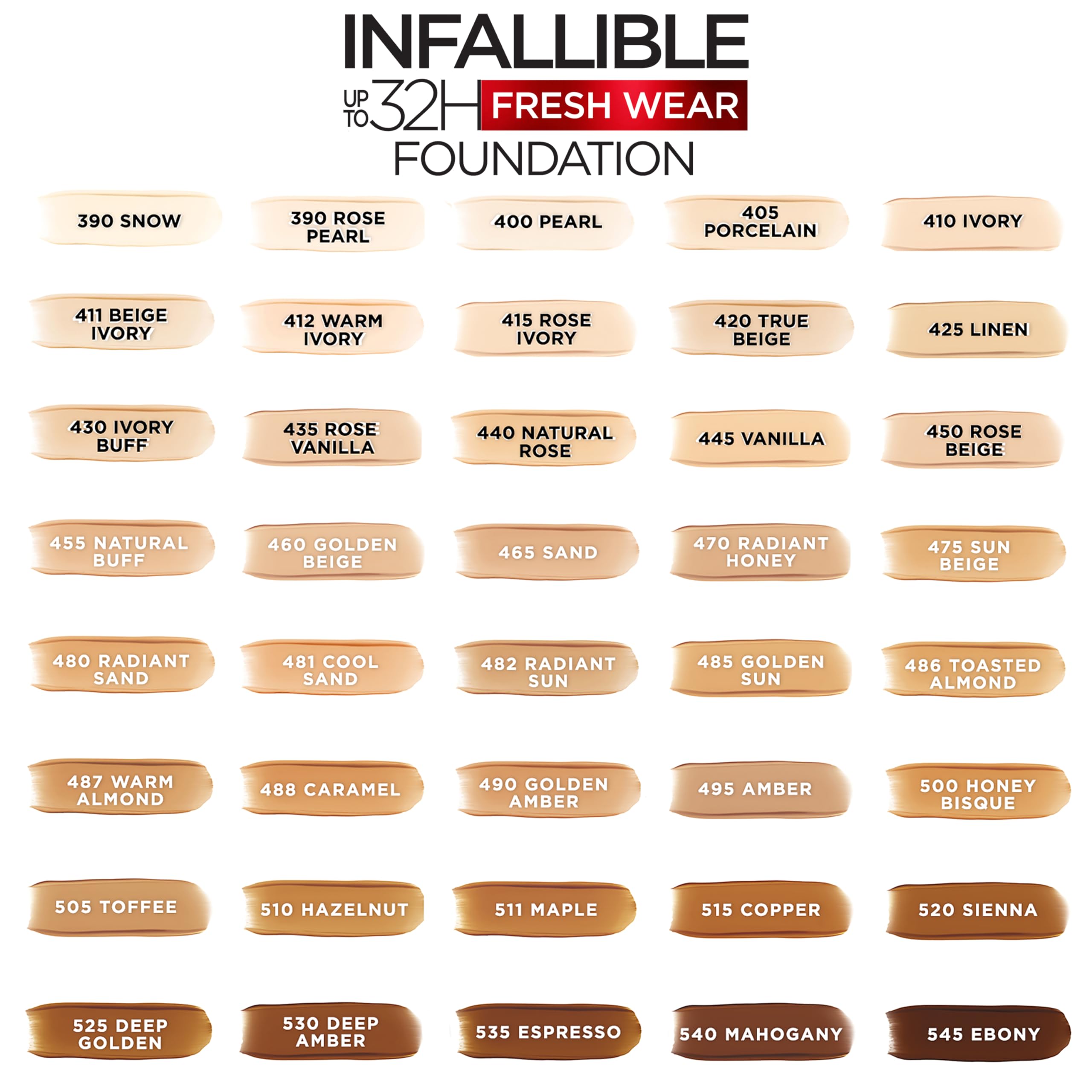 SPF 25 intégré au produit Infallible pour protéger la peau.