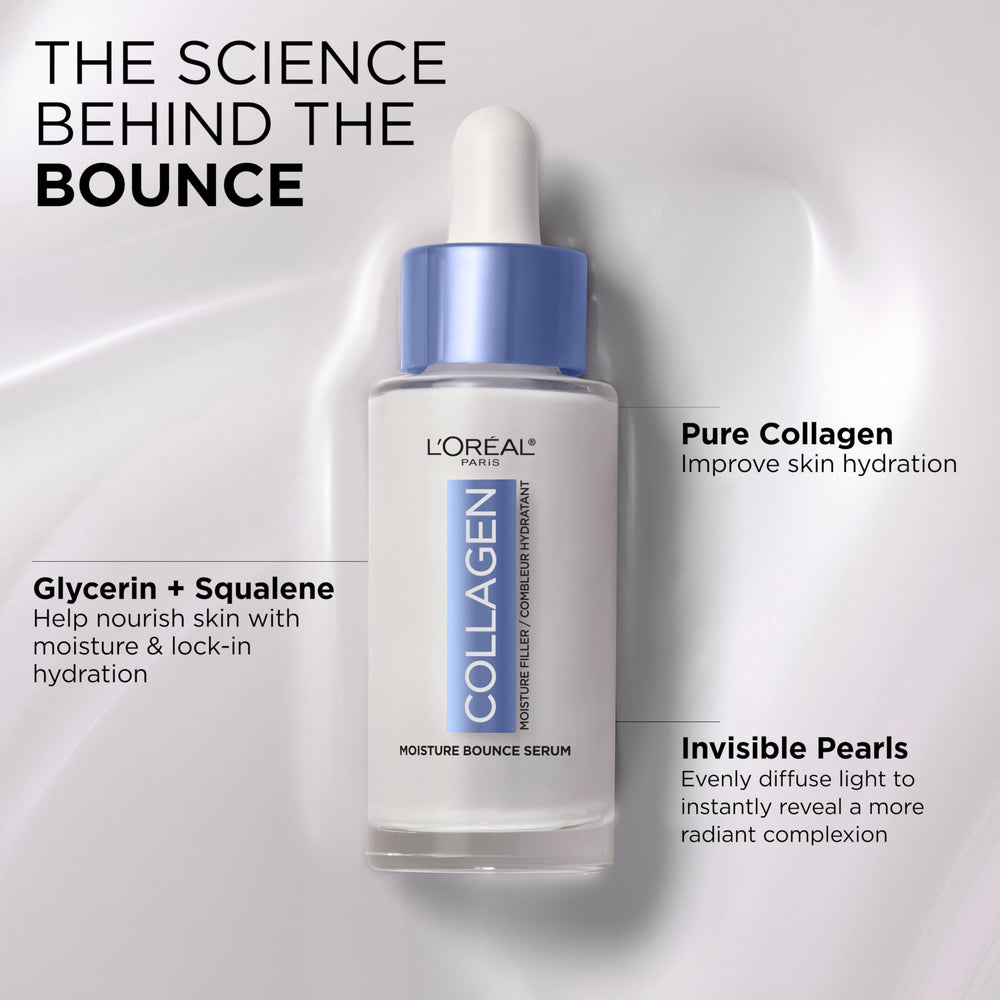 L’Oréal Paris Sérum Collagène Hydratant – ingrédients clés: collagène, glycérine et squalane.