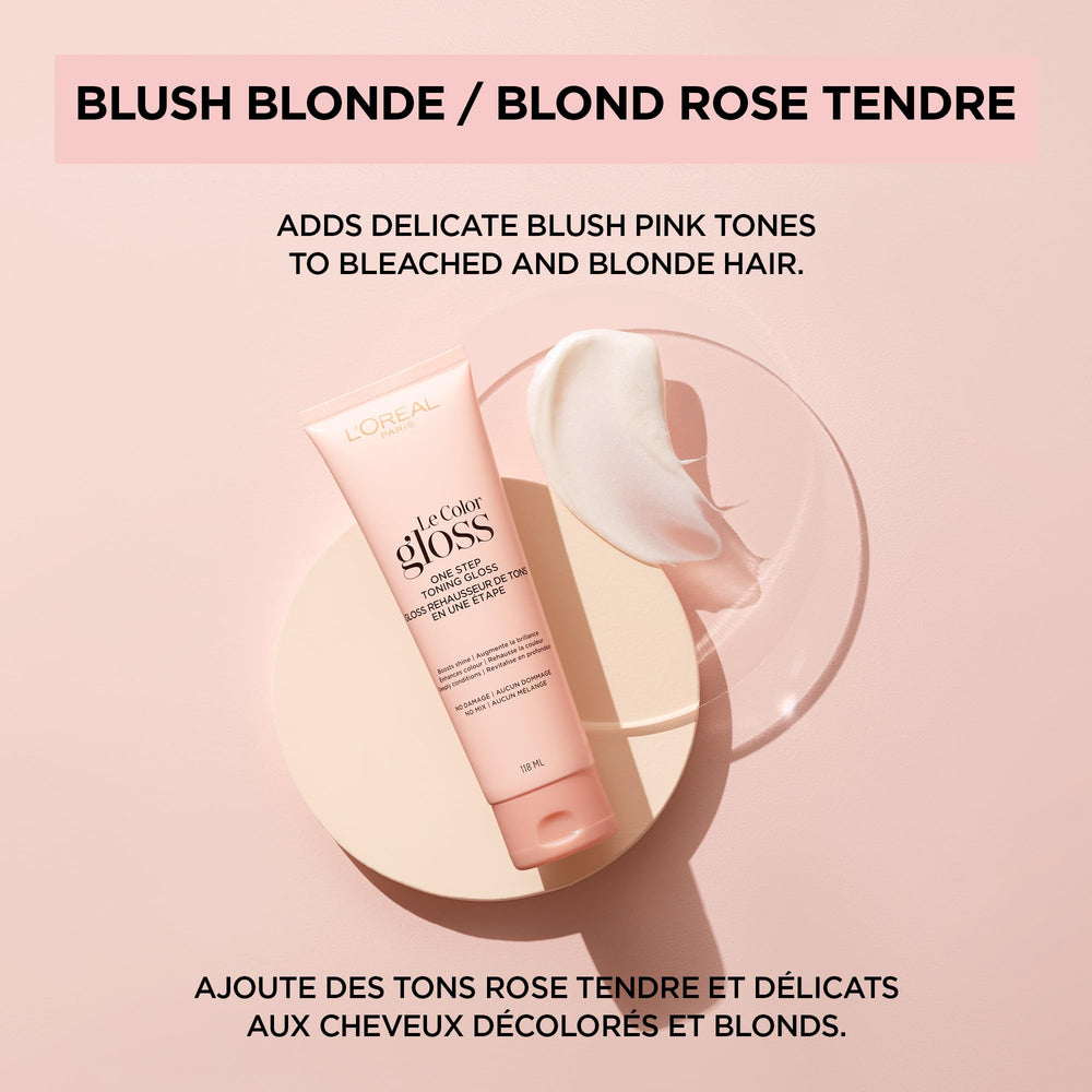 Cheveux brun chauffés et lumineux après l’utilisation du Color Gloss.