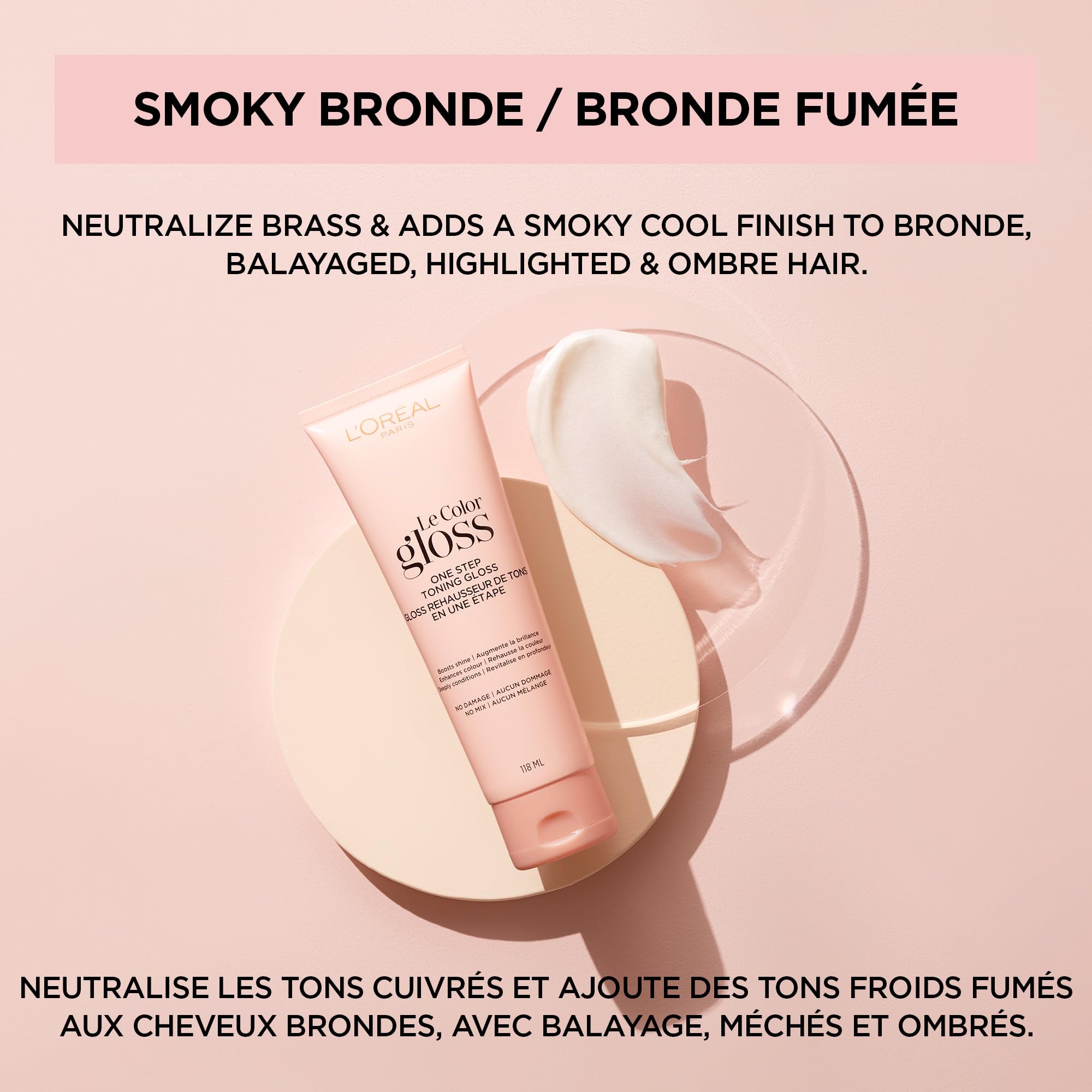 L’Oréal Paris Le Color Gloss teinte-brun pour sublimer les nuances et l’éclat.