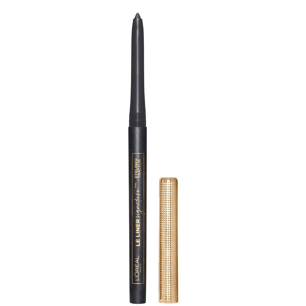 L’Oréal Paris Le Liner Signature, crayon mécanique taupe gris Tweed, application nette et longue tenue.
