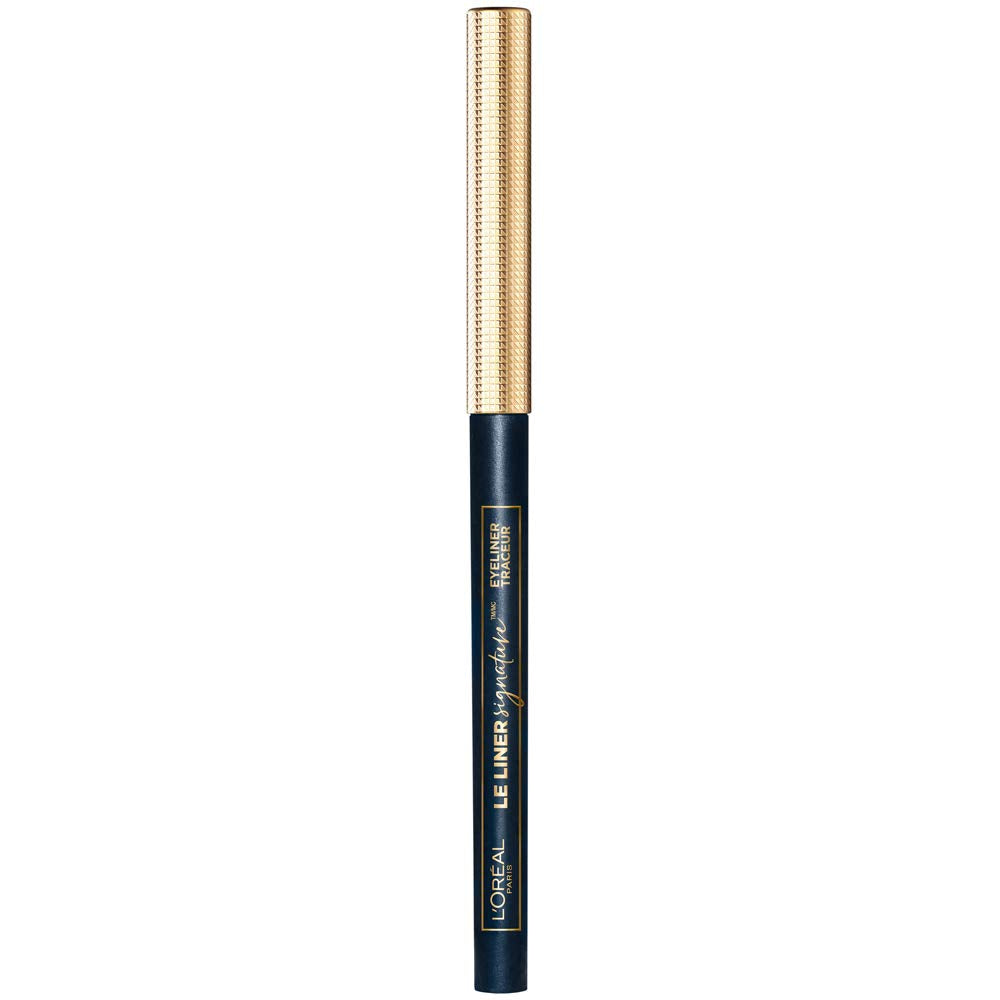 Le Liner Signature Bleu Jersey prolonge le regard avec intensité.