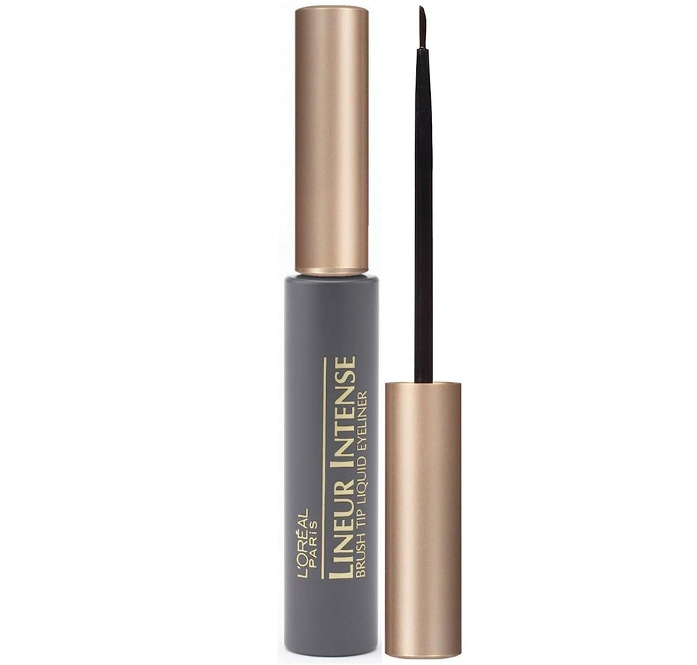 L'Oréal Paris Lineur Intense avec brosse naturelle pour des traits nets et précis.