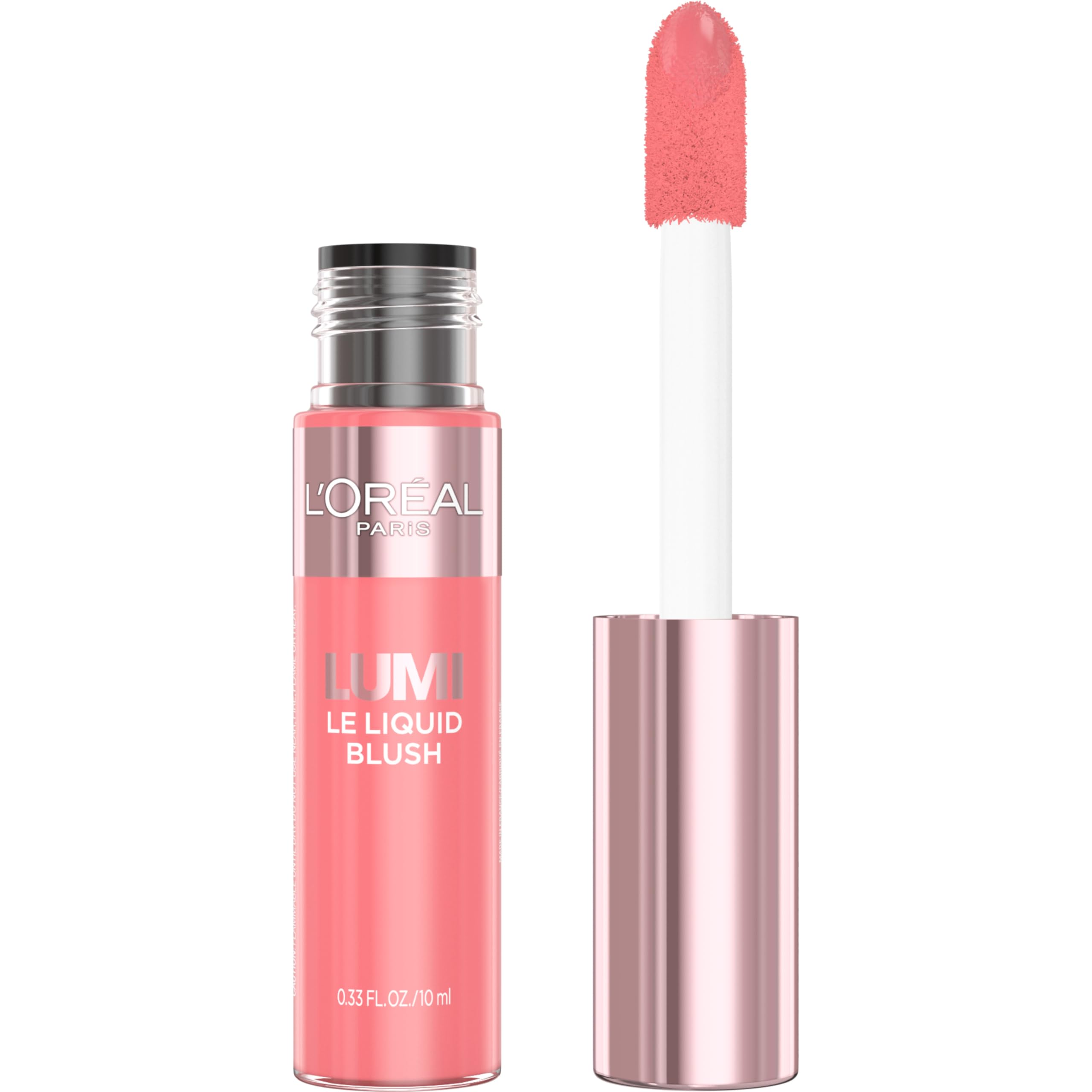 L’Oréal Paris Lumi Le Liquid Blush – rose intense pour un éclat frais sur les joues.