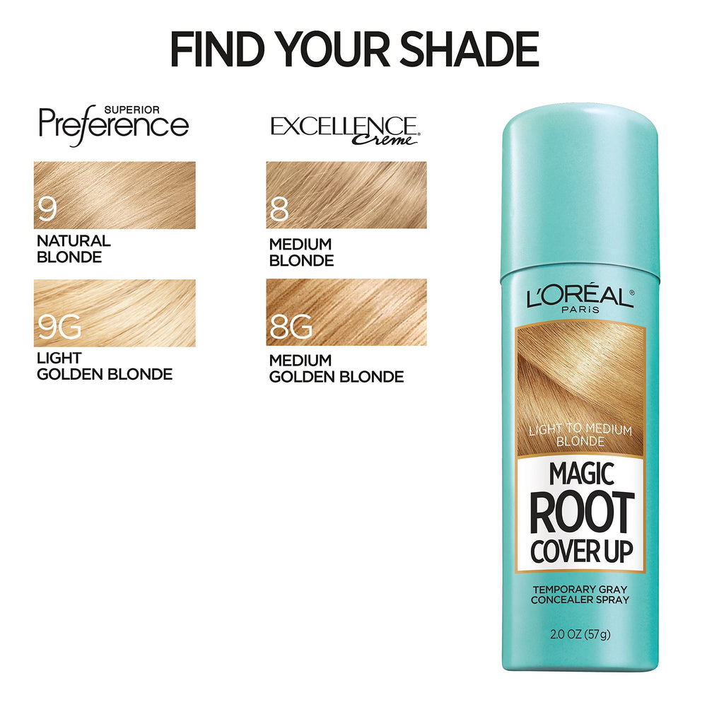 L’Oréal Paris Magic Root Cover Up: format compact 2 oz, facile à transporter.