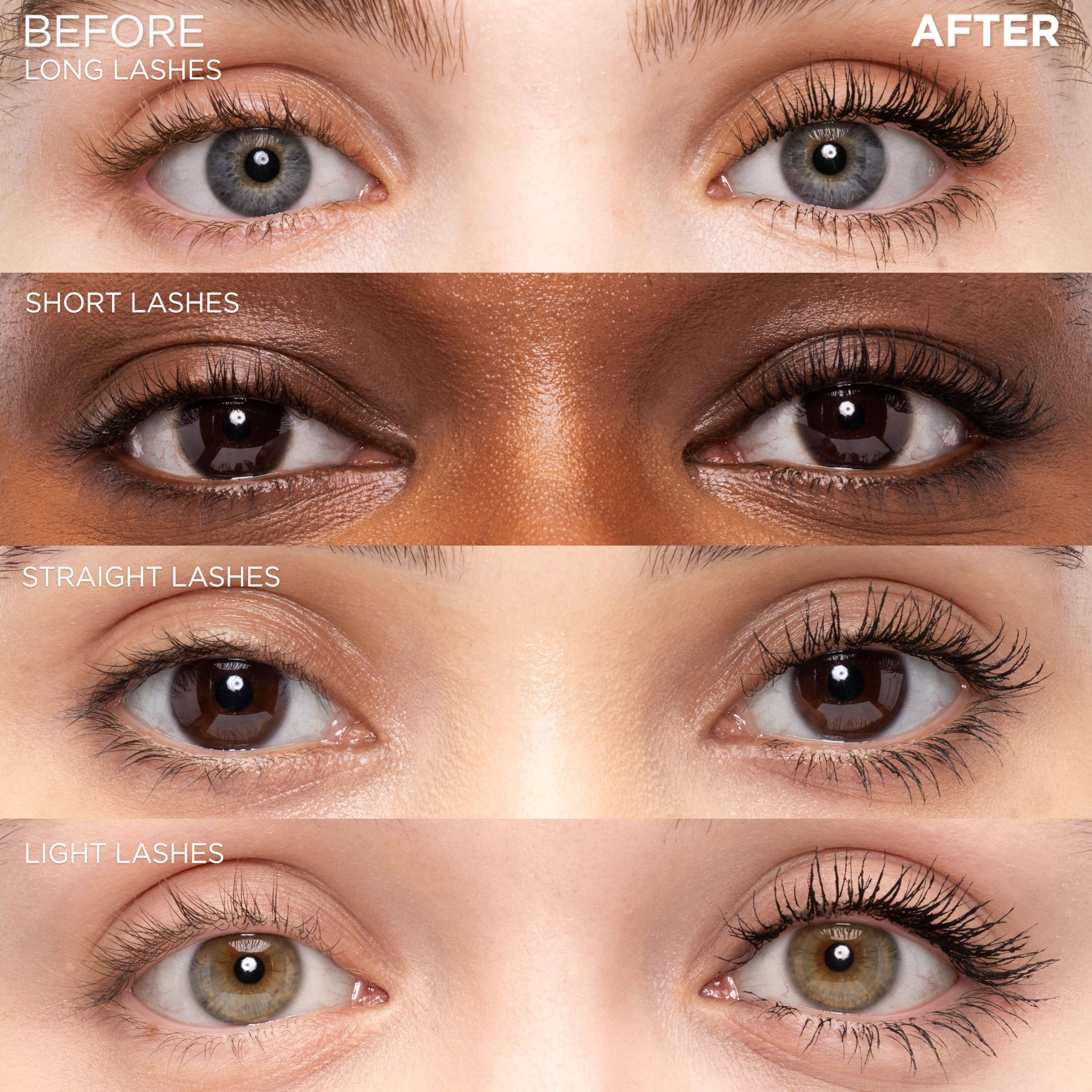 Mascara waterproof offrant une tenue durable sans paquets.