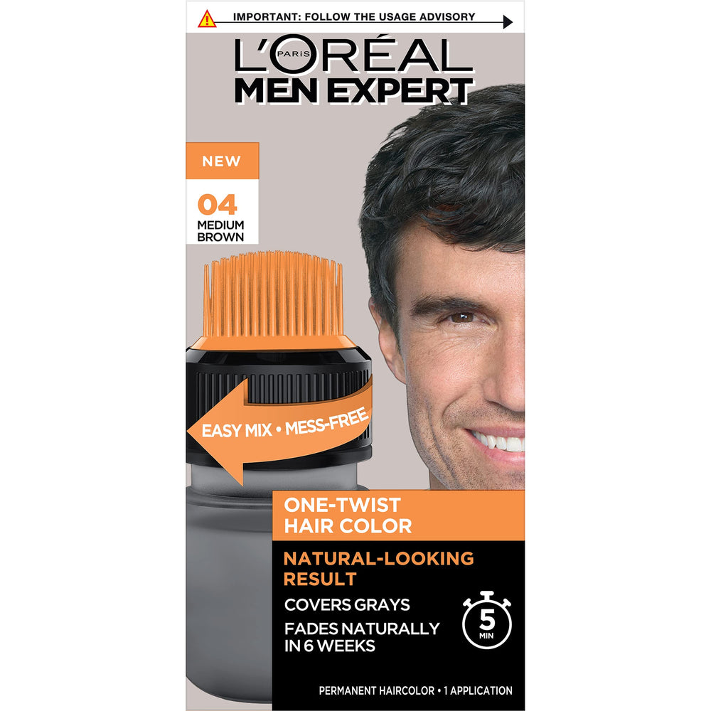 L’Oréal Paris Men Expert couleur naturelle en action avec torsion rapide