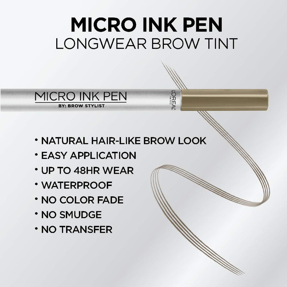 L’Oréal Paris Micro Ink Pen formule imperméable qui résiste aux bavures.