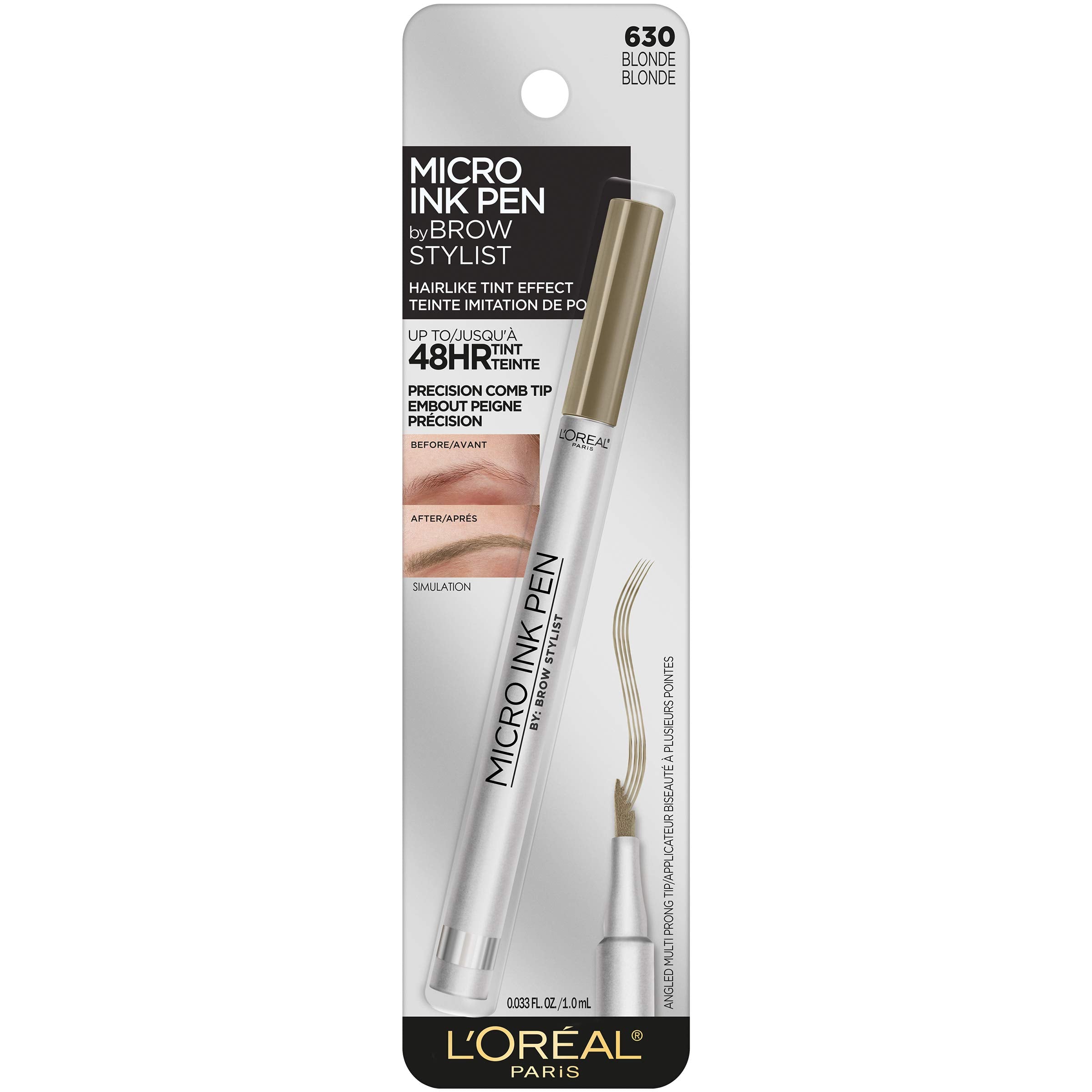 L’Oréal Paris Micro Ink Pen avec peigne précision pour une application ciblée.