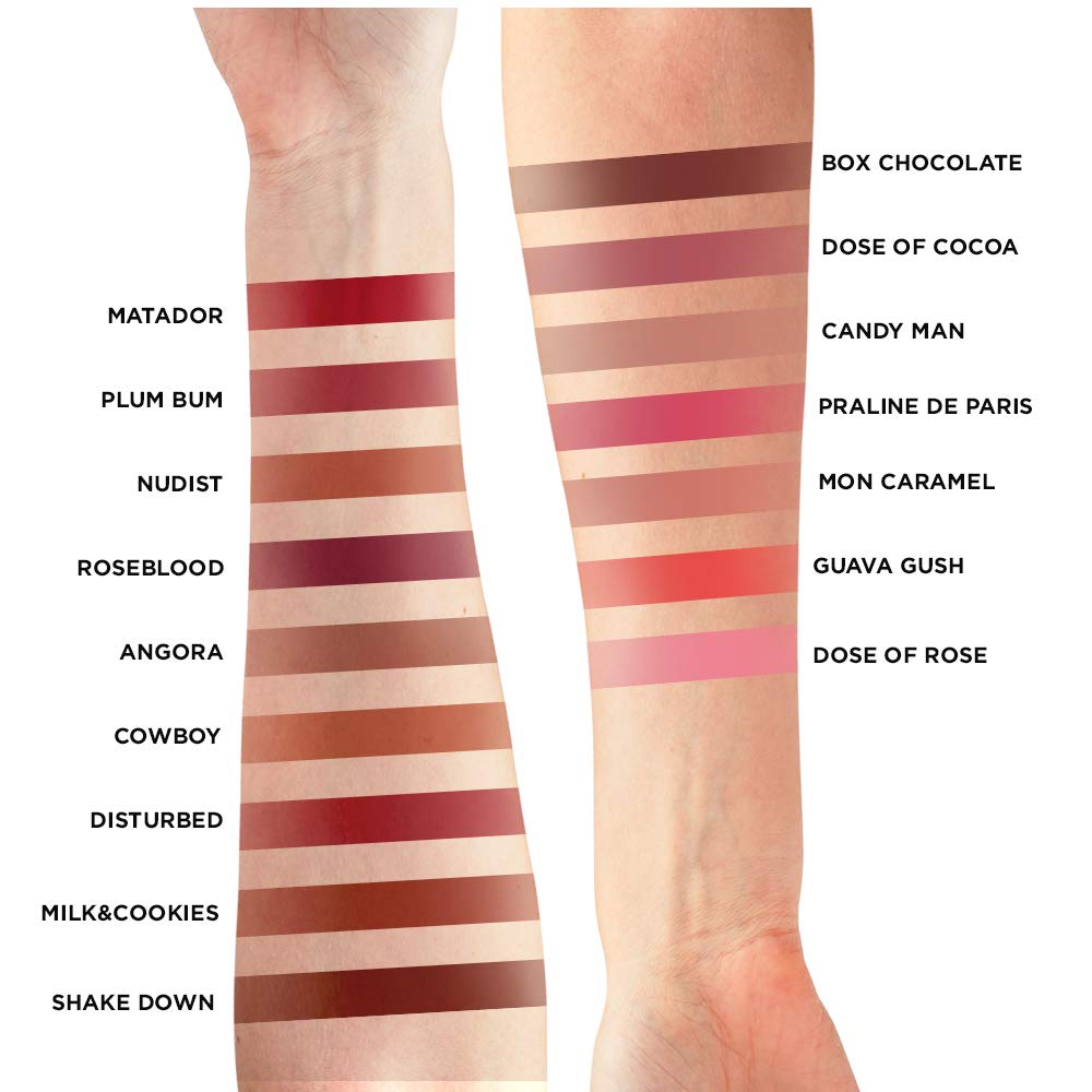 L'Oreal Paris Nudist shade display emphasizes color payoff.