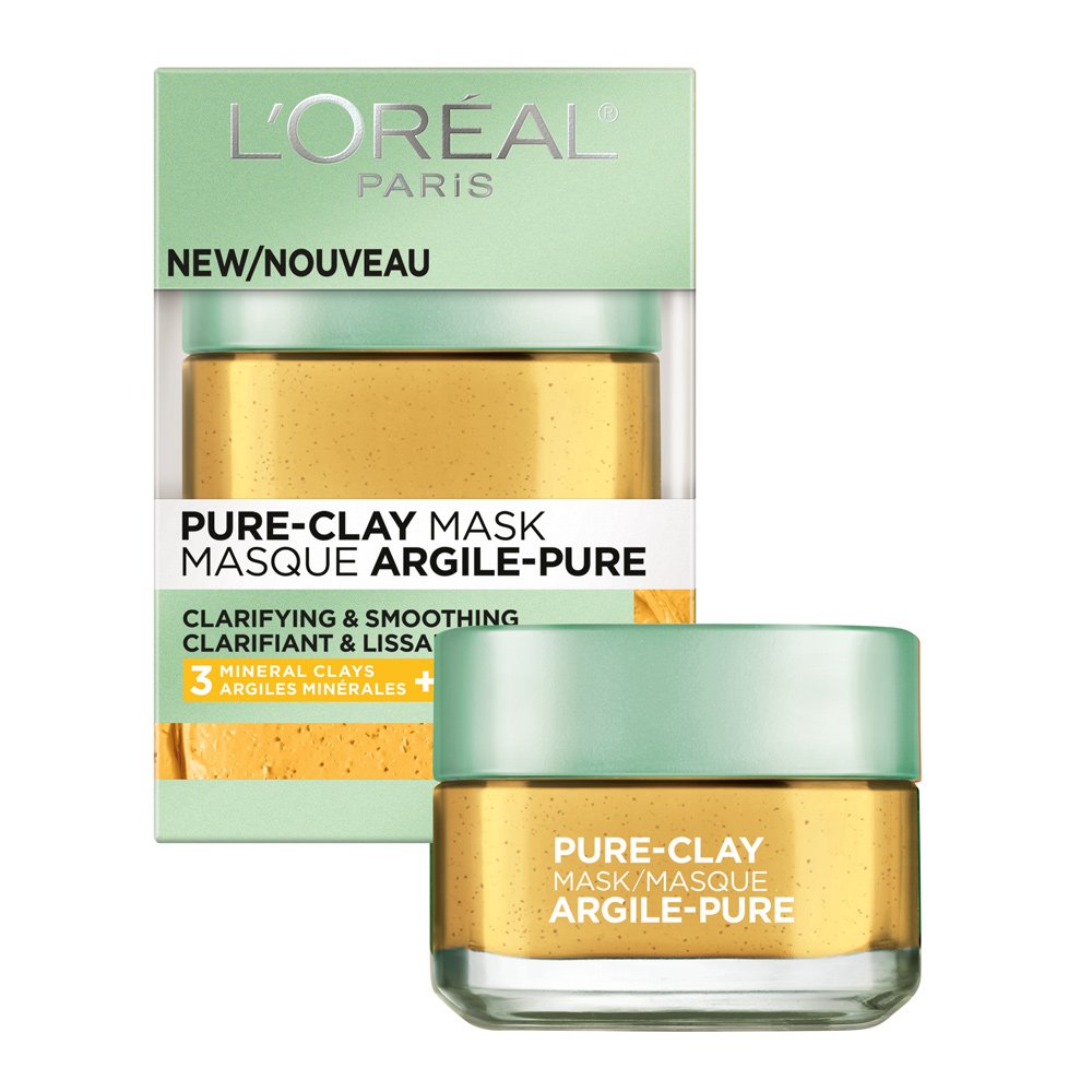 L'Oreal Paris Pure Clay Masque Visage Yuzu emballage élégant pour votre rituel soin