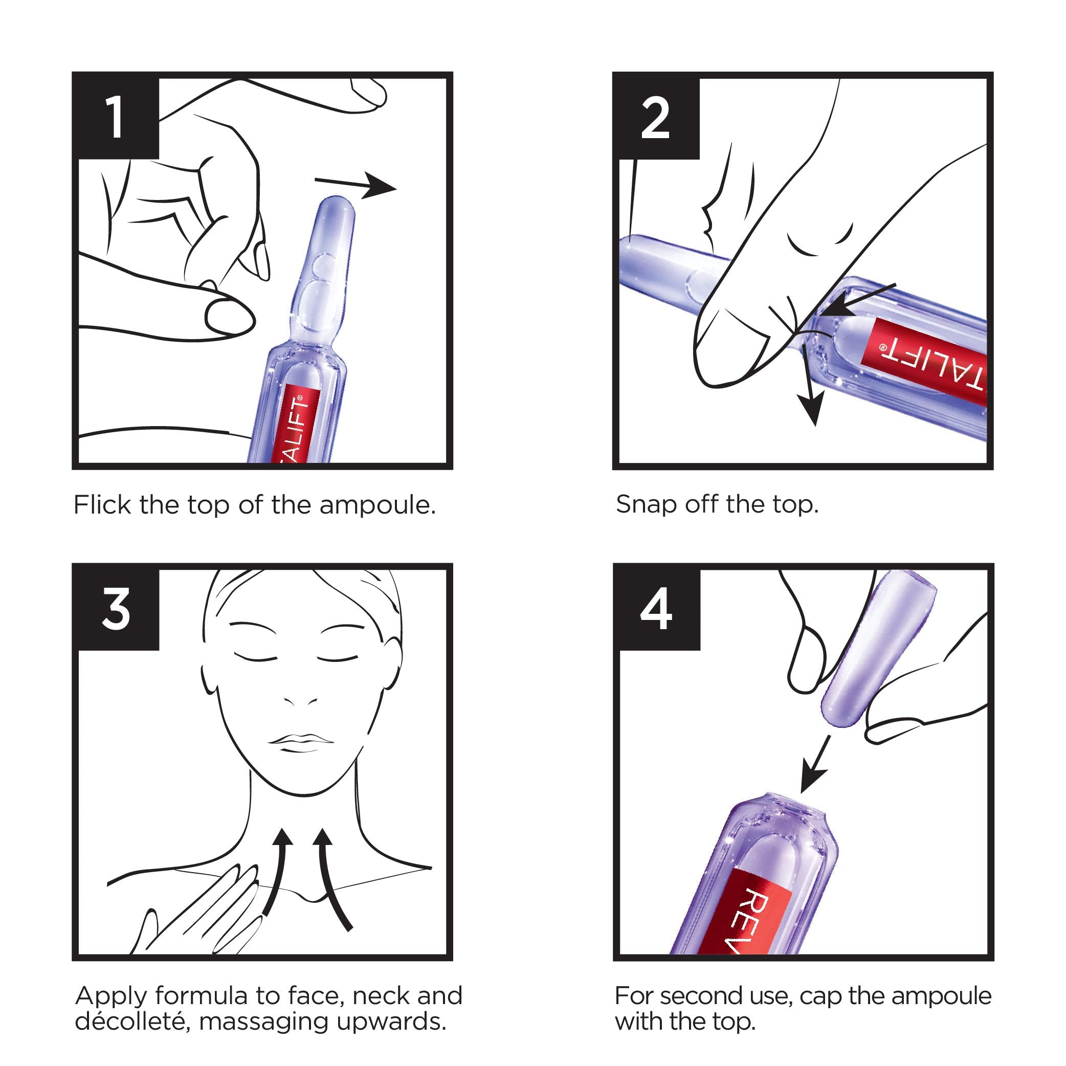 Format voyage Revitalift ampoules, compact et facile à emporter