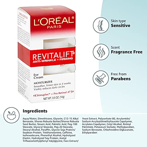 Emballage compact et pratique de la Revitalift Crème Yeux.